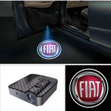 C9 Fiat Kapı Altı Logo Karbon