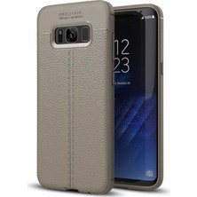 noktaks - Samsung Galaxy S8 - Kılıf Auto Focus Karbon Niss Silikon Kapak - Gri - T1475