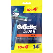 Gillette Blue2 Plus Kullan At Tıraş Bıçağı 10+4 Adet