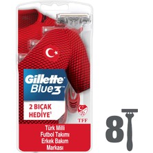 Gillette Blue3 8'li Milli Takım Özel Paketi Tıraş Bıçağı