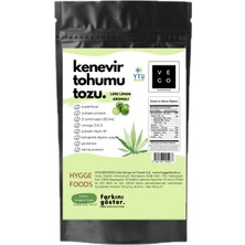 Vegovego Kenevir Kendir Tohumu Tozu - Lime Limon Aromalı 100 g