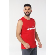 Diadora Therm Erkek Kırmızı Kolsuz T-Shirt - 1ATL01-KIRMIZI