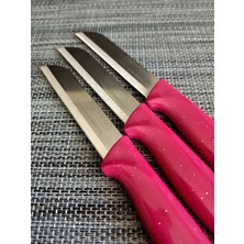 Solingen Meyve Bıçağı 6'lı Simli Pembe