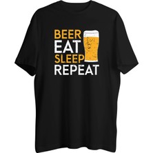 AyveGa Beer Eat Sleep Repeat Tişört