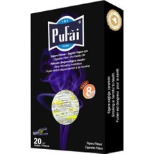 Pufai Sigara Ağızlığı Tar Süzen Filtre 8Mm Normal Boy 100 Adet 5 Kutu Dark