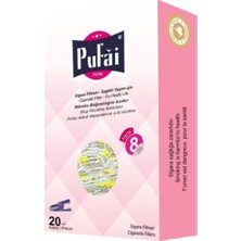 Pufai Sigara Filtresi Katran Süzen 8Mm Normal Boy Uyumlu Ağızık 420 Adet 21 Kutu Pembe