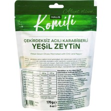 Komili Acılı Karabiberli Yeşil Zeytin 170 gr