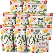 Komili Olibites Acılı Karabiberli Çekirdeksiz Yeşil Zeytin 8 x 30 gr