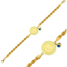 Bilezikhane 22 Ayar Halat Zincir Çeyrekli Bileklik