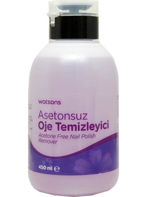 Watsons Pompalı Asetonsuz Oje Çıkarıcı 450 Ml Koyu Renkler için Pratik Kullanım