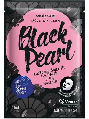 Watsons Black Pearl Ha Kağıt Maske Pürüzsüzleştirici 1 Adet