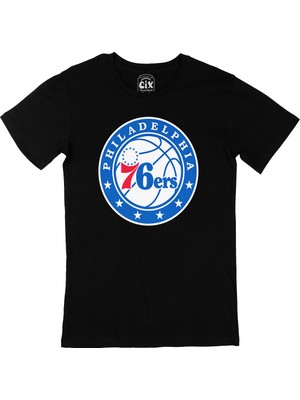 Cix Philidephia 76ERS Siyah Tişört