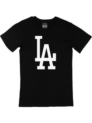 Cix La Los Angeles Siyah Tişört