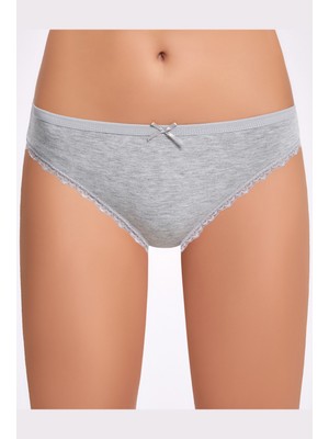 İlke İç Giyim Ilke 278 Kadın Melanj Dantelli Bikini Külot