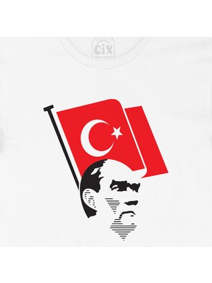 Cix Atatürk ve Türk Bayraklı Tişört