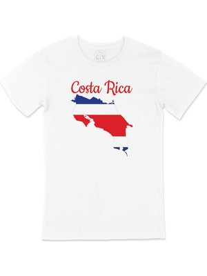 Cix Kosta Rika Haritalı ve Bayraklı Tişört