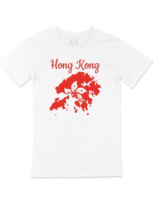 Cix Hong Kong Haritalı ve Bayraklı Tişört