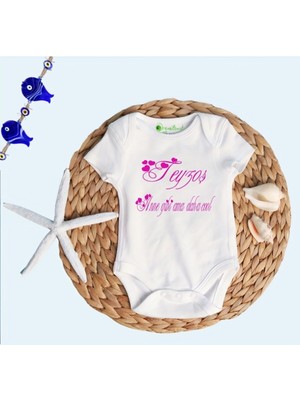 Limon Kız Bebek Beyaz Teyze Anne Gibi Ama Daha Cool Baskılı Zıbın Body