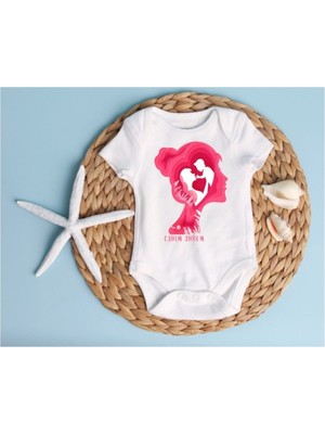 Limon Canım Annem Beyaz Bebek Zıbın Body