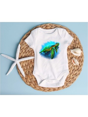 Limon Caretta Caretta Bebek Zıbın Body