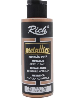 Rich Metalik Akrilik Boya 120 ml Bronz