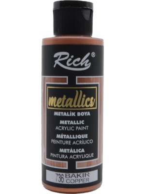 Rich Metalik Akrilik Boya 120 ml Bakır