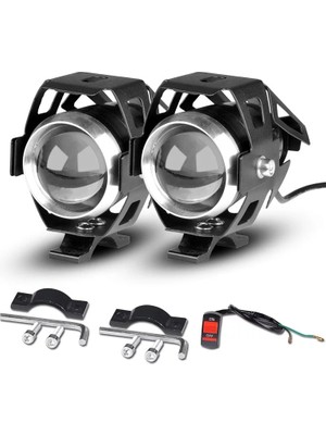 Autoline Motosiklet Sis Farı Su Geçirmez 3 Modlu U5 LED