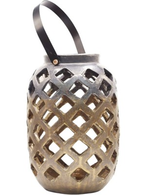 Greenmall Lantern Xı Bronz Büyük Boy Mumluk