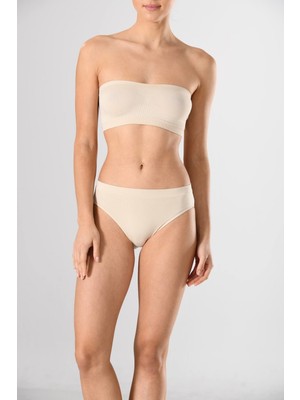 Miss Fit Kadın Geniş Kenarlı Slip Bato Külot 1006 Seamless Dikişsiz