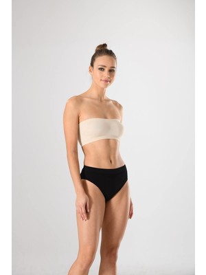 Miss Fit Kadın Geniş Kenarlı Slip Bato Slip Külot 1008 Seamless Dikişsiz