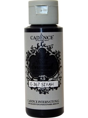 Cadence Enamel Cam Boyası 367 Siyah 59 ml