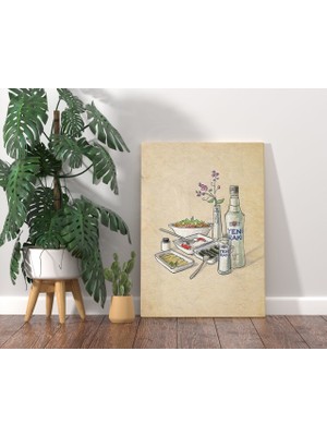 BK Rakı Tasarımlı Kanvas Tablo 70X100CM-2