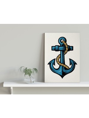 BK Çapa Tasarımlı Kanvas Tablo 30X50CM-1