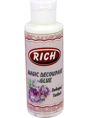 Rich Dekopaj Tutkalı 120 cc Sarf Malzemeler İçin Beyaz Renkli Yapıştırıcı