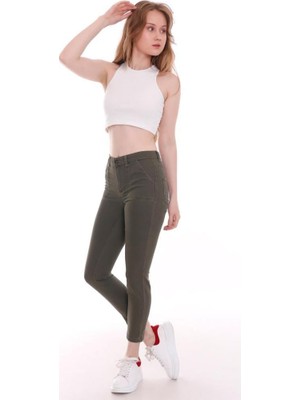 Bafer Moda Kadın Yüksek Bel Skinny Jean