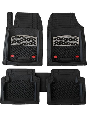 Teamcar Safir Fiat Doblo Paspas Havuzlu Krom Karbon