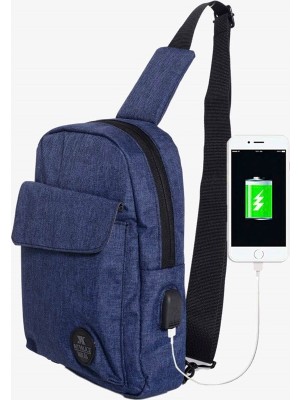 My Valice Smart Bag Usb'li Çapraz Göğüs Çantası 1505 Lacivert