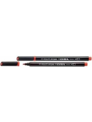 Lyra Hı Qualıty Art Pen Keçeli ve Çizim Kalemi Scarlet Lake 018 Lal Kake Derin