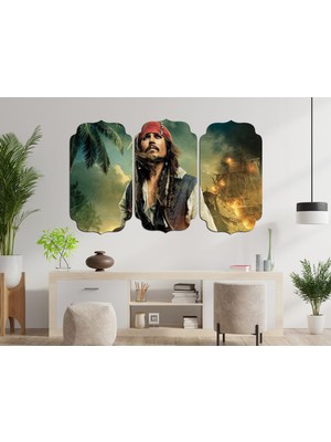 Renkselart Jack Sparrow Karayip Korsanlarımdf Tablo 3425