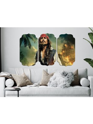 Renkselart Jack Sparrow Karayip Korsanlarımdf Tablo 3425