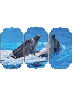 Renkselart Yunus Balığı Mdf Tablo 1840 (Model D)