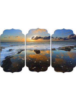 Renkselart Sahil Kıyı Deniz Mdf Tablo 1923 (Model D)