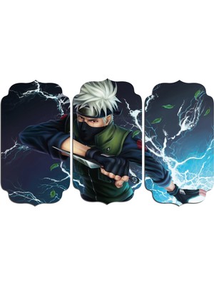 Renkselart Naruto Anime Kakashı Mdf Tablo 0390 (Model D)
