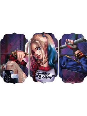 Renkselart Harley Quinn Mdf Tablo 0604 (Model D)