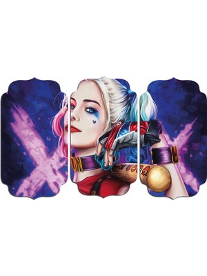 Renkselart Harley Quinn Mdf Tablo 0597 (Model D)