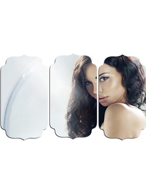 Renkselart Kadın Saç Modeli Kuaför Mdf Tablo 1025 (Model D)