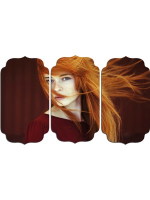 Renkselart Kadın Saç Modeli Kuaför Mdf Tablo 1028 (Model D)