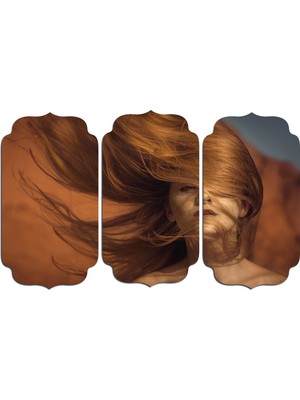 Renkselart Kadın Saç Modeli Kuaför Mdf Tablo 1031 (Model D)