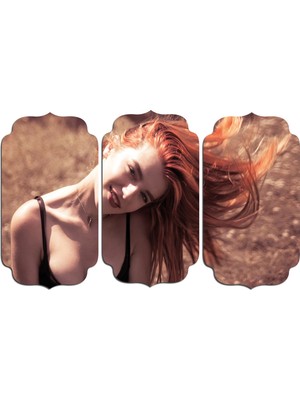 Renkselart Kadın Saç Modeli Kuaför Mdf Tablo 1040 (Model D)