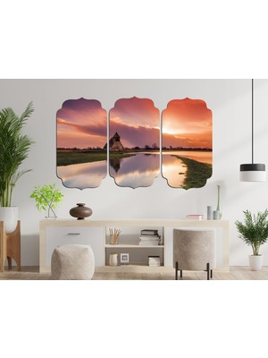 Renkselart Gün Batımı Sunset Mdf Tablo 1441